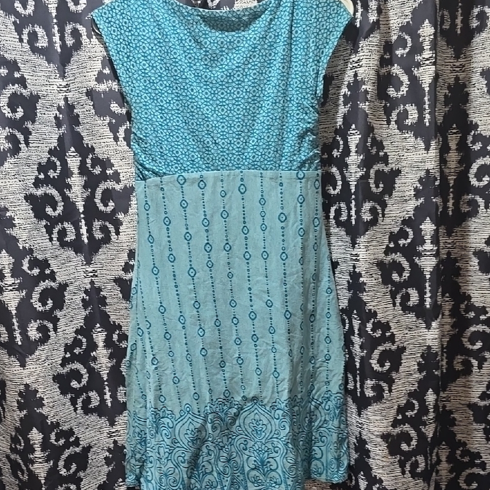 Blue Patterned Dress - Picture 3 of 3
